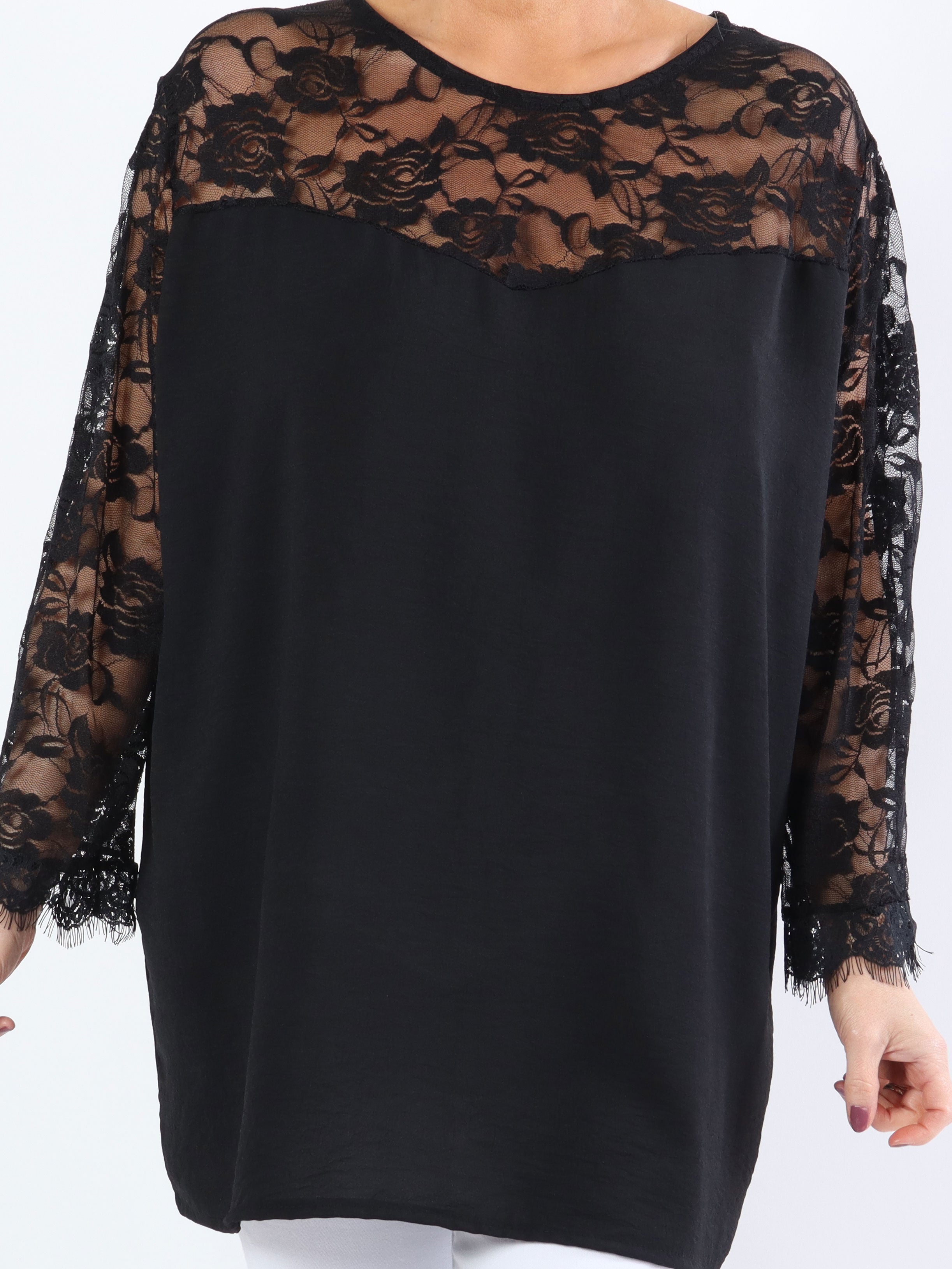 Nadine - Sød plus size blonde tunika med sløjfe i ryggen